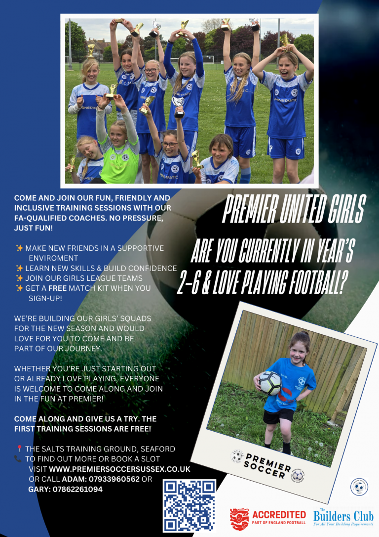 Premier Soccer Sussex Girls Football in Seaford